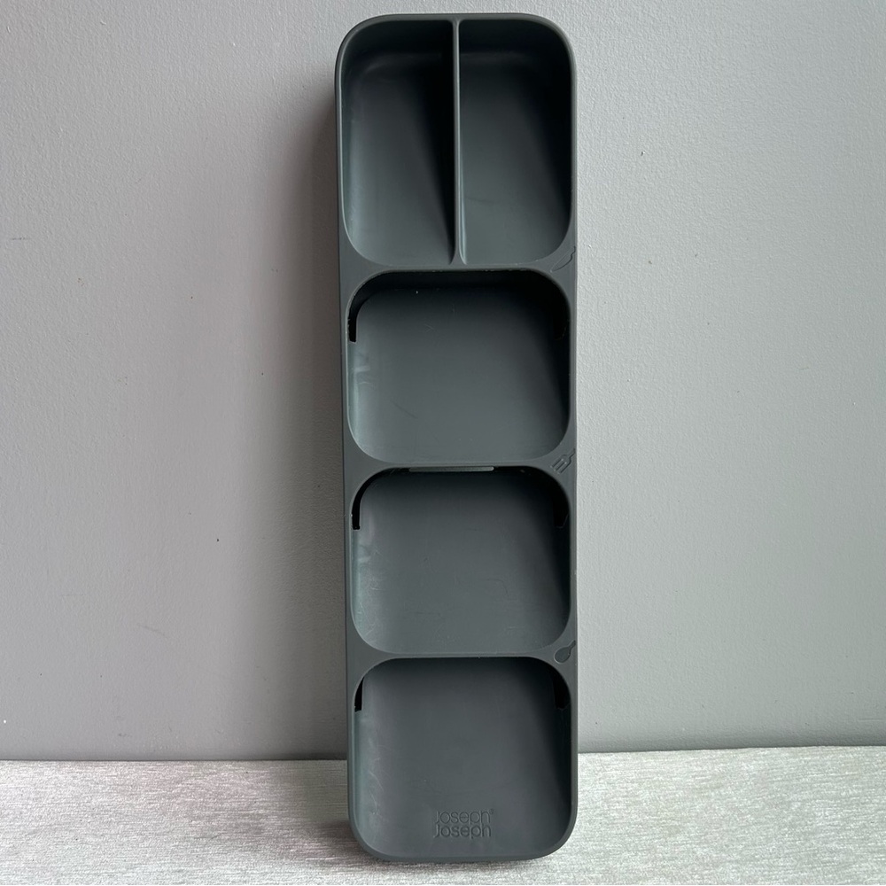 JOSEPH JOSEPH Grey Multi-Compartment Kitchen Utensil Organizer